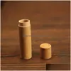 Tea Caddies Bamboo Canister Portable Sealed Teas Barrel Container Cylinder Pot Drop Delivery Home Garden Kitchen Dining Bar T Dhgarden Dhwpv