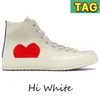 scarpe firmate di lusso Chuck Hi White Egret Red Intersuola Ox Nero Blu Quarzo grigio sneakers moda uomo scarpe da ginnastica casual da donna EUR 35-44