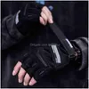 Motorcycle Gloves Half Fl Finger Tactical Techwear Accessories Outdoor Reflective Elements S2530 220111 Drop Delivery Mobiles Motorcy Dhbuh