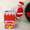 Décorations de Noël Perles d'escalade Musique du Père Noël Corde de poupée électrique escalade Cadeaux de Noël Décorations de Noël transfrontalières 231117