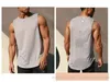 LU LU Sport Ll Outdoor Tank Heren Sneldrogend Zweetafvoerend Mouwloos Top Heren Wrokout Korte mouw