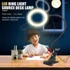 Table Lamps Desk Lamp Rechargeable Reading Light Eye Protect USB Chargeable Stepless Dimming Clip On Items