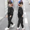 Clothing Sets Kids teens clothes 3-13year boys costume sweater camouflage tops pants 2pcs kids autumn clothes set