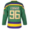 PERSONALIZZATO Anaheim''Ducks''Jerseys 96 Charlie Conway 99 Adam Banks 66 Gordon Bombay 44 Fulton Reed 33 Goldberg 21 Dean Portman Stitched Jer