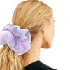 Elastico per capelli grande in organza, elastico oversize, semplice, anello grande, fascia per capelli ad alto senso, accessori per capelli in peluche per ragazze