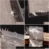 Förvaringspåsar transparent vattentät PVC -tygväska med galgar av plastförpackning knapptätningskläder halsdukar krok grossist lx1095 dr dhzj1