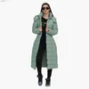 Women's Down Parkas SANTELON Women Winter Thick Warm Extra Long Parka Over Knee Puffer Jacket Coat With Detachable Windproof Hood Fashion OuterwearL231119