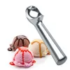 50st/Lot Glass Scoop Spoon Watermelon Baller Scoop Fruit Dessert Spoon Ice Cream Ball Maker Kitchen Tools Wholesale