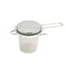 Kaffe te -verktyg 304 rostfritt stål te -sil mini infuser med handtag hem vanilj krydda filter diffusor köket acc dhgarden dhyyl