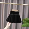 Skirts Kids Girls Knitted Autumn Winter Pleated Children Princess School Teenage Cotton 230425 Drop Delivery Apparel Womens Clothing Dh69P