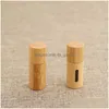 Förpackningsflaskor Portable Bamboo Roll On Bottle Open Window Creative Glass Essential Oil Mini Cosmetic Tom Bottling Drop de Dhgarden DH07B