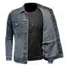 Men's Jackets Nice Denim Jacket Men Spring Autumn Style Personality Jean Jacket Man Lapel Zipper Coat Brand clothing Plus size S-4XL 231118