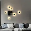 Postmodern wall lamp simple led living room wall lighting bedroom bedside creative aisle hotel exhibition hall Wall Sconce Lamps