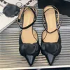 2023 Женская обувь для обуви на каблуках сандалий кроссовки для вечеринок сапоги Top Designer High Heel Роскошные красные кожаные плоские женщины работают свадьба 35-40 Heatshoes с коробкой -K315