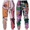 Pantalons pour hommes hommes avec poche rue Graffiti 3d dessin animé imprimé pantalon décontracté femmes joggeurs hip-hop homme pantalons de survêtement pantalons