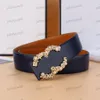 Fashion classic belt designer women letter buckle double-sided leather belts pearl embellishment business belt men lady casual jeans dress waistband width 3.3cm