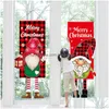Banner Flags Christmas Hanging Flag Xmas Pendant Merry Decoration For Home Window Door Ornament Drop Delivery Home Garden Festive Part Dhnba