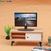 Kitchens Play Food 1PC Simulation Miniature Furniture Dollhouse Living Room Decoration Television TV Kid Gift 230417