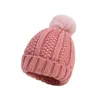 Baby Pompom Muts Sjaal Set Winter Wollen Kinder Pom Poms Gebreide Muts Sjaal 2 stks/set voor Jongens en Meisjes Hoeden Feesthoeden Q748