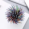 Gel Pens 100 couleurs/ensemble Flash Graffiti Gel stylo surbrillance recharge couleur pleine brillante recharge peinture stylo recharges dessin couleur stylos tige 231117