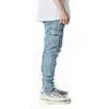 Heren jeans jeans heren broeken casual katoenen denim broek multi pocket lading jeans mannen mode denim potloodbroek zijzakken lading 230418