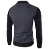 Vestes pour hommes couleur cardigan romain printemps 2023 britannique tempérament transfrontalier veste de cou de baseball pour hommes YJ203