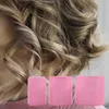Hårrullar som säljer 9st Pink Nylon Plastic Set DIY Frisörsverktyg 3SIZES INGEN VÄRME Självgrepp Roller Curlers 231113