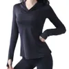 LL805 HOUDIE Sports Top Women's Fit Fitness Suit Slim Running Sweater Breattable Long Sleeve Mesh Red Yoga Jackets For Women