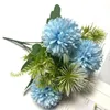 Decoratieve bloemen Simulatie Ball Chrysanthemum Realistische faux Home Wedding Decor Bolbous Flower