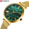 Autres montres CURREN Montres pour femmes Luxe Simple Quartz Horloge en acier inoxydable Classique Élégant Dames Bracelet Charme Montre-Bracelet 231118