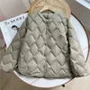 Mulheres Down Parkas Janveny Outono Inverno Ultra Light Collarless Soft Puffer Jacket Mulheres Casual Solto Único Breasted 90% Duck Down Coat 231117