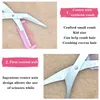 1pcs 3 Colors Eyebrow Trimmer Scissors with Comb Eyelash Hair Scissors Stainless Steel Eyebrow Razor Grooming Wenkbrauw Trimmer Makeup Tools AccessoriesEyebrow