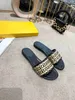 2022 concepteur nouvelle mode pantoufles dames sandales lettre glisser épissage été Original sac à poussière