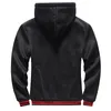 メンズフーディーズスウェットシャツ厚い冬の暖かいウールジッパーフーダーフーダーコートカジュアルデイリースポーツウェアストリート衣類231118