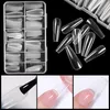 False Nails 120Pcs Full Tips Quick Building Mold Dual Forms Finger Extension Art UV extension Easy Find Tools 230418