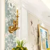 Applique murale DINGFAN Style européen salon salle à manger lumière luxe chambre chevet tout cuivre allée décorative