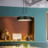 Lâmpadas pendentes Lâmpada preta Lâmpada minimalista de teto LED LIMPE NORDIC CYLIDRICAL MODERNO PARA CAFE BAR cozinha