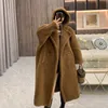 Fourrure femme fausse fourrure 62% alpaga 26% laine 12% soie manteau hiver épaissir Teddy manteau femme manteau ours en peluche manteau avec capuche 231117