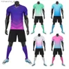 Maillots de l'équipe de football à collectionner 2022 Séchage rapide Breathab Sportswear Custom Sty Short Short Seve Suit Enfants Sport Uniformes Q231118