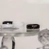 4/6mm zwarte keramische ring voor vrouw man roze handgekapte topkwaliteit anti-kras trendy vrouwen ringen allergievrije mode-sieraden ringen ring keramiek met zwart