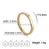 Band Rings Stainless Steel Mens Womens Rings Classic Gold Color Finger Ring Trend Fashion Wedding Couple Jewelry Wholesale D Dhgarden Otsah