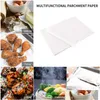 Cuisson Pâtisserie Outils 500 Pcs/Lot 8 Taille Blanc Papier Rectangar Doubleface Barbecue Plateau Oilproof Oilabsorber Papiers En Gros Lx418 Dhh9G