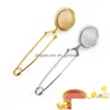 Coffee Tea Tools 304 Stainless Steel Infuser Ball Home Kitchen Mesh Teas Strainer Vanilla Spice Filter Diffuser Drop Deliv Dhgarden Dhc9H