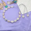 Bohemiska naturliga skal halsband sommar smycken strand conch shell choker snäckskal krage mode tillbehör för kvinnor tjej present mode smyckennecklace
