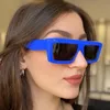 نظارة شمسية عتيقة مربع إطار بارد مصمم مصمم النساء الرجال الأبيض الأحمر UV400 SUN GROSES EYEWEAR 230418