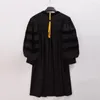 Men's Sleepwear Adults Cleric Clergy Robe Doctoral Gown Black Pulpit Pastor