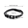 Bangle Bangle Locomotive Chain Bracelet Punk Rock Style Stainless Steel Motorcycle Biker Pu Leather Bracelets For Men Drop Delivery Je Dh8Ay