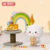 BLOX BOX 10PCS Set Mitao Cat Blind Box Toys Cate Cat Lucky Mystery Box Figure Model Office Office Giftly Hift 230418