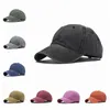Scarves ELAIF Adults Kids Matching Washed Cotton Solid Color Baseball Cap with Top Patch and Stitching Family Set 230418