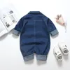 Rompers IENENS Baby Rompers born Jumpsuits Clothes Denim One-pieces 0-18 Months Boy Girl Soft Suits Kids Clothes 230418